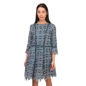MAJE A-Line Dress eyelet embroidered 1
